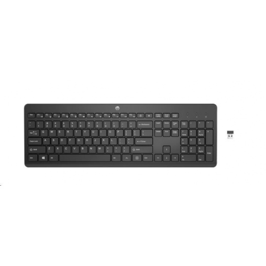 HP 230 Wireless Keyboard (Black) WW - bezdrátová klávesnice EN lokalizace