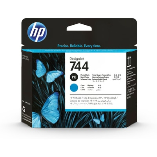 HP 744 Photo Black & Cyan Printhead