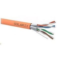 Inštalačný kábel Solarix STP, Cat6A, drôt, LSOH B2ca, cievka 500 m SXKD-6A-STP-LSOH-B2ca