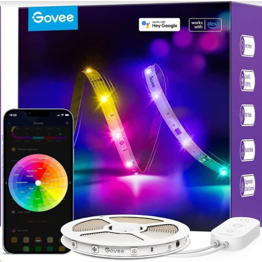 Govee WiFi RGBIC PRO Smart LED pásek 5m