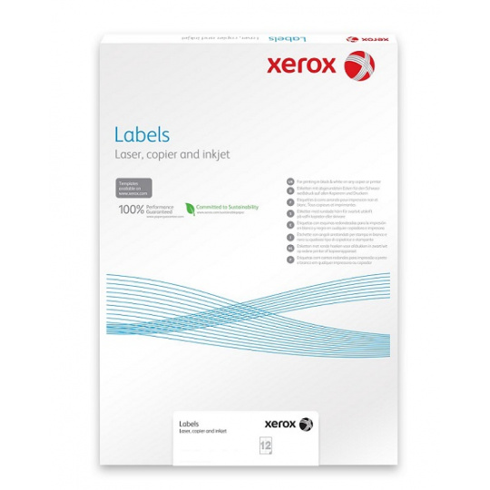 Xerox PNT Label - číry (229 g/100 listov, A4)