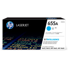 HP 655A Cyan Original LaserJet Toner Cartridge (CF451A) (10,500 pages)