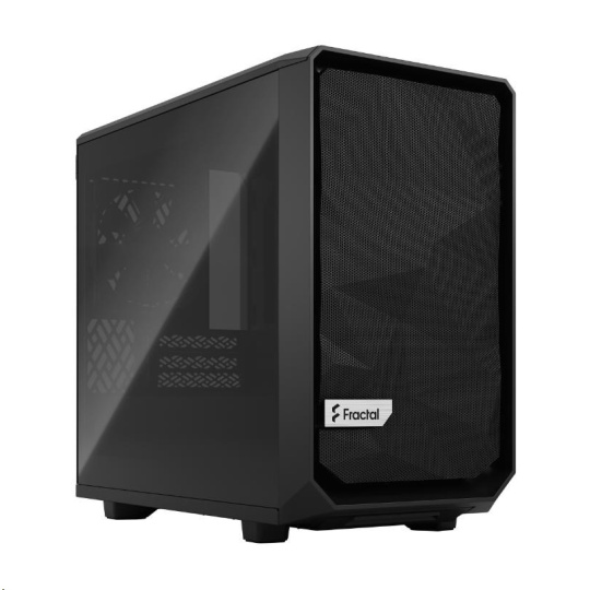 FRACTAL DESIGN skříň Meshify 2 Nano Black TG Dark Tint, USB 3.1 Type-C, 2x USB 3.0, bez zdroje, miniITX