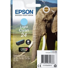 Atramentová tyčinka EPSON Singlepack "Elephant" Light Cyan 24 Claria Photo HD Ink