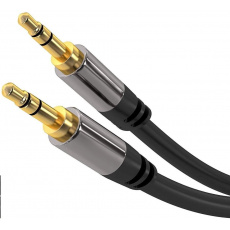 Kábel PREMIUMCORD, Jack 3.5 mm - Jack 3.5 mm M/M 1,5 m