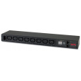 APC Rack PDU, meraná, 1U, 12A/208V, 10A/230V, (8)C13, IEC-320 C14 2m