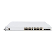 Cisco Catalyst switch C1300X-24P-4X (24xGbE,4xSFP28,10Gb/s uplink - 25Gb/s stack only,24xPoE+,385W)