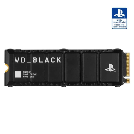 WD BLACK SSD NVMe 4TB PCIe SN850P pro PS5, Gen4, (R:7300, W:6600MB/s), Chladič