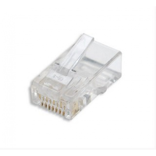 Intellinet RJ45 konektor, licna (drôt) UTP Cat6, 100ks v balení