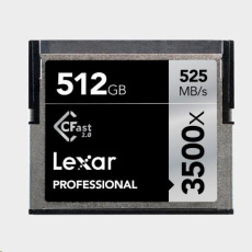 Lexar Pro 3500X Cfast (VPG-130) R525/W445 512GB Lexar Pro 3500X Cfast (VPG-130) R525/W445 512GB