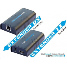 PREMIUMCORD HDMI extender do 120 m cez LAN, cez IP