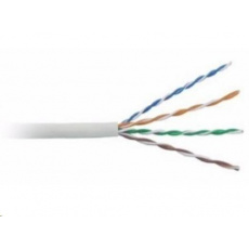 BAZAR- UTP kabel LYNX, Cat5E, drát, PVC, Dca, šedý, 305m - POŠKOZENÝ OBAL BAZAR- UTP kabel LYNX, Cat5E, drát, PVC, Dca, šedý, 305m - POŠKOZENÝ OBAL