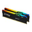 KINGSTON DIMM DDR5 32GB (Kit of 2) 6000MT/s CL30 Non-ECC FURY Beast RGB EXPO, Černá