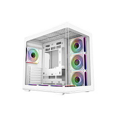 BAZAR - Cooler Master case Elite 600, ATX, Průhledná bočnice, 7x 120mm ARGB Fan, Bílá - Poškozený obal (Komplet)
