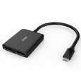 Adaptér PREMIUMCORD MST USB3.1 Type-C - 2x DisplayPort, rozšírenie+zrkadlo+2 obrazy, 4K*2K@30Hz