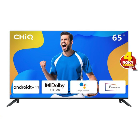 CHiQ U65G7LX TV 65", UHD, smart, Android 11, Dolby Vision, Frameless