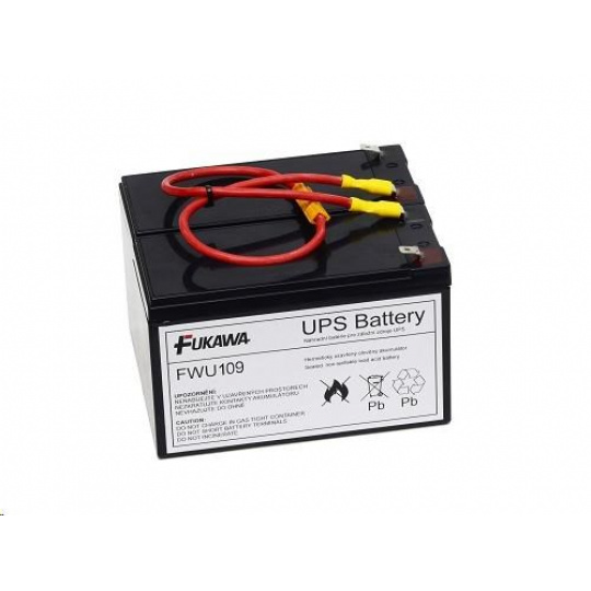 Batéria - FUKAWA FWU-109 náhradná sada batérií pre APCRBC109 (12V/9Ah, 2ks)