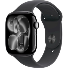 Apple Watch Series 11 GPS + Cellular 42mm Jet Black Aluminium Case with Black Sport Band - S/M Apple Watch Series 11 GPS + Cellular 42mm Jet Black Aluminium Case with Black Sport Band - S/M